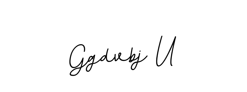 How to Draw Ggdvbj U signature style? BallpointsItalic-DORy9 is a latest design signature styles for name Ggdvbj U. Ggdvbj U signature style 11 images and pictures png