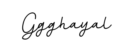 Looking for an artistic signature for Ggghayal? The BallpointsItalic-DORy9 calligraphy style gives a sophisticated flow suitable for business cards and emails. Ggghayal signature style 11 images and pictures png
