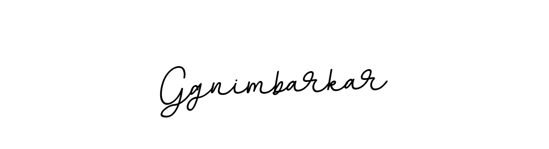 The best way (BallpointsItalic-DORy9) to make a short signature is to pick only two or three words in your name. The name Ggnimbarkar include a total of six letters. For converting this name. Ggnimbarkar signature style 11 images and pictures png