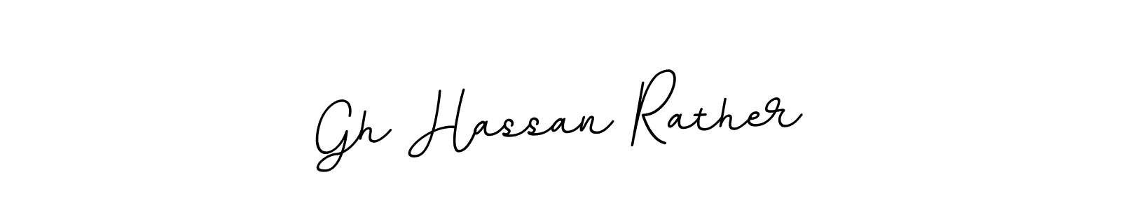 How to make Gh Hassan Rather name signature. Use BallpointsItalic-DORy9 style for creating short signs online. This is the latest handwritten sign. Gh Hassan Rather signature style 11 images and pictures png