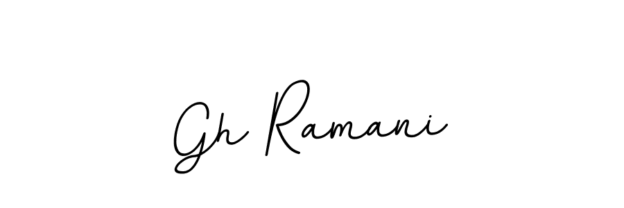 Use a signature maker to create a handwritten signature online. With this signature software, you can design (BallpointsItalic-DORy9) your own signature for name Gh Ramani. Gh Ramani signature style 11 images and pictures png