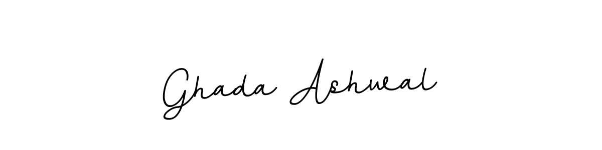 Ghada Ashwal stylish signature style. Best Handwritten Sign (BallpointsItalic-DORy9) for my name. Handwritten Signature Collection Ideas for my name Ghada Ashwal. Ghada Ashwal signature style 11 images and pictures png