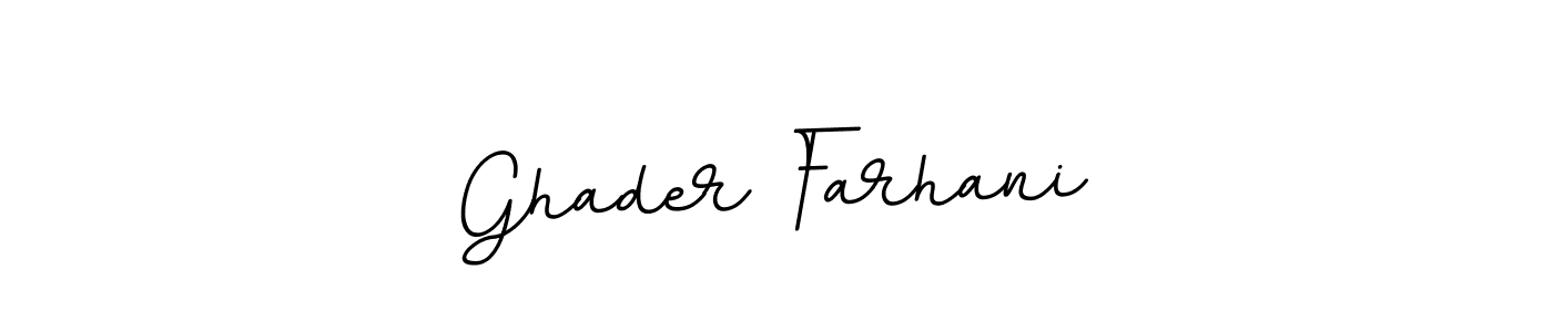 Use a signature maker to create a handwritten signature online. With this signature software, you can design (BallpointsItalic-DORy9) your own signature for name Ghader Farhani. Ghader Farhani signature style 11 images and pictures png