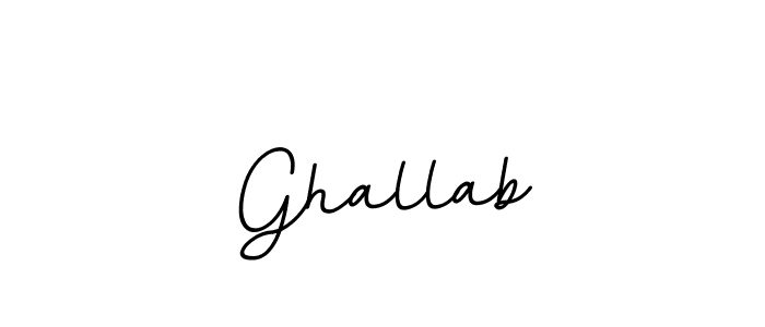 You should practise on your own different ways (BallpointsItalic-DORy9) to write your name (Ghallab) in signature. don't let someone else do it for you. Ghallab signature style 11 images and pictures png