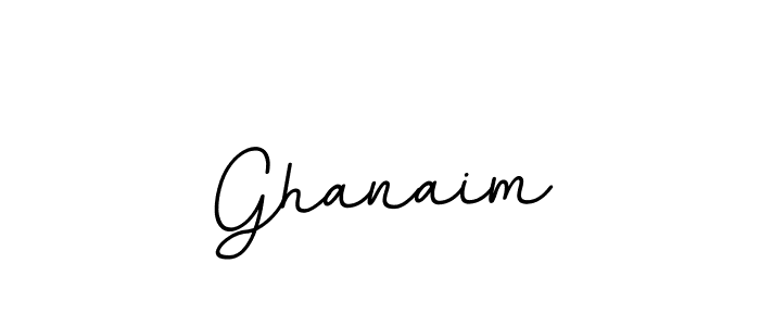 Design your own signature with our free online signature maker. With this signature software, you can create a handwritten (BallpointsItalic-DORy9) signature for name Ghanaim. Ghanaim signature style 11 images and pictures png
