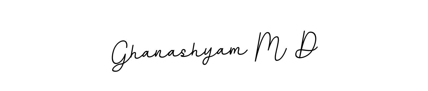 Make a short Ghanashyam M D signature style. Manage your documents anywhere anytime using BallpointsItalic-DORy9. Create and add eSignatures, submit forms, share and send files easily. Ghanashyam M D signature style 11 images and pictures png