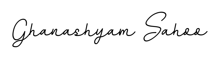 Make a beautiful signature design for name Ghanashyam Sahoo. Use this online signature maker to create a handwritten signature for free. Ghanashyam Sahoo signature style 11 images and pictures png