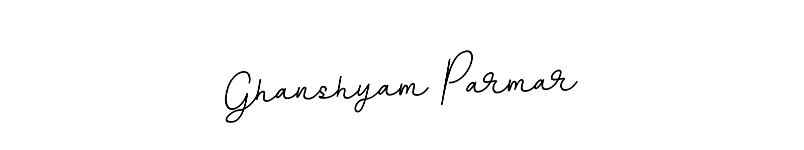 It looks lik you need a new signature style for name Ghanshyam Parmar. Design unique handwritten (BallpointsItalic-DORy9) signature with our free signature maker in just a few clicks. Ghanshyam Parmar signature style 11 images and pictures png