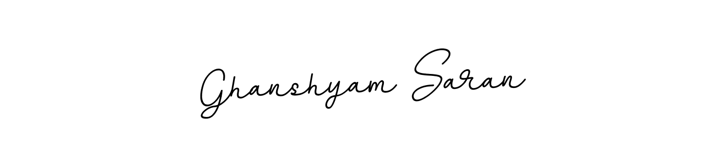 if you are searching for the best signature style for your name Ghanshyam Saran. so please give up your signature search. here we have designed multiple signature styles  using BallpointsItalic-DORy9. Ghanshyam Saran signature style 11 images and pictures png