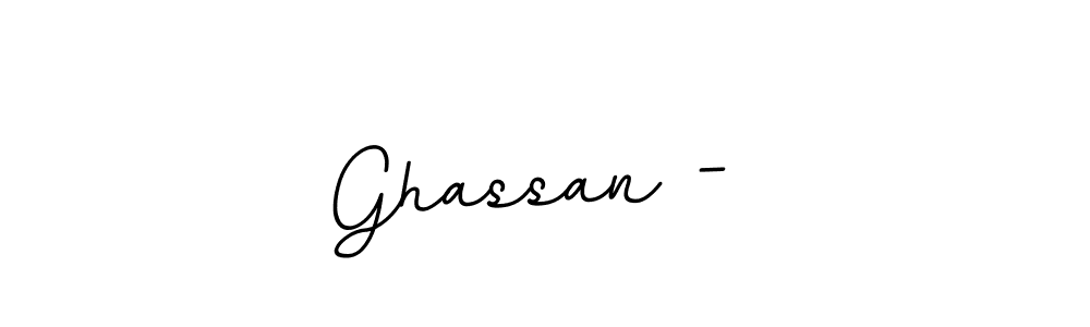 Also we have Ghassan -  name is the best signature style. Create professional handwritten signature collection using BallpointsItalic-DORy9 autograph style. Ghassan -  signature style 11 images and pictures png