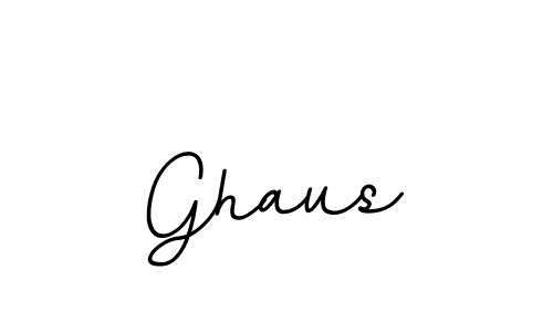 Design your own signature with our free online signature maker. With this signature software, you can create a handwritten (BallpointsItalic-DORy9) signature for name Ghaus. Ghaus signature style 11 images and pictures png