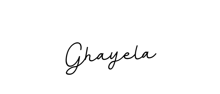 Design your own signature with our free online signature maker. With this signature software, you can create a handwritten (BallpointsItalic-DORy9) signature for name Ghayela. Ghayela signature style 11 images and pictures png