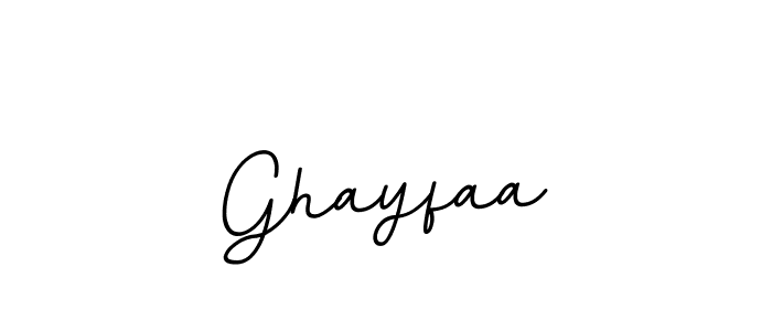 Ghayfaa stylish signature style. Best Handwritten Sign (BallpointsItalic-DORy9) for my name. Handwritten Signature Collection Ideas for my name Ghayfaa. Ghayfaa signature style 11 images and pictures png