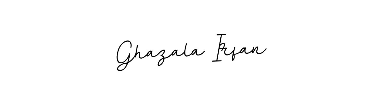 How to make Ghazala Irfan name signature. Use BallpointsItalic-DORy9 style for creating short signs online. This is the latest handwritten sign. Ghazala Irfan signature style 11 images and pictures png