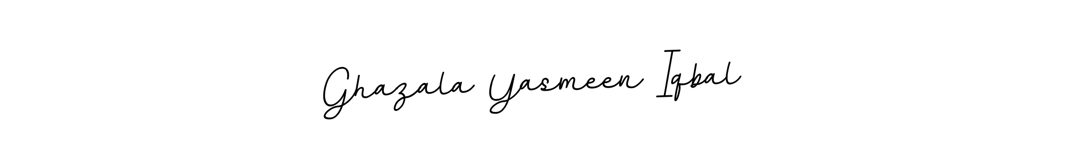 Design your own signature with our free online signature maker. With this signature software, you can create a handwritten (BallpointsItalic-DORy9) signature for name Ghazala Yasmeen Iqbal. Ghazala Yasmeen Iqbal signature style 11 images and pictures png