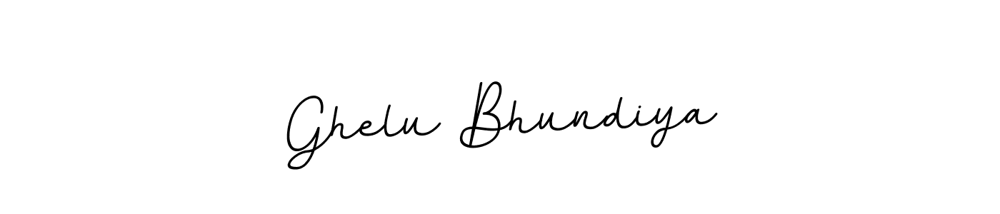 Similarly BallpointsItalic-DORy9 is the best handwritten signature design. Signature creator online .You can use it as an online autograph creator for name Ghelu Bhundiya. Ghelu Bhundiya signature style 11 images and pictures png
