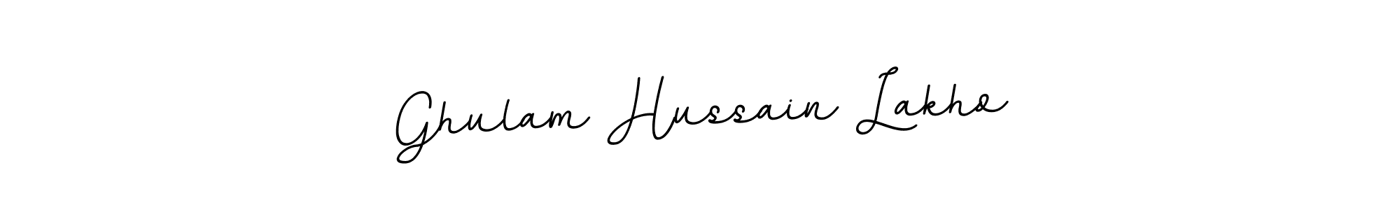 The best way (BallpointsItalic-DORy9) to make a short signature is to pick only two or three words in your name. The name Ghulam Hussain Lakho include a total of six letters. For converting this name. Ghulam Hussain Lakho signature style 11 images and pictures png