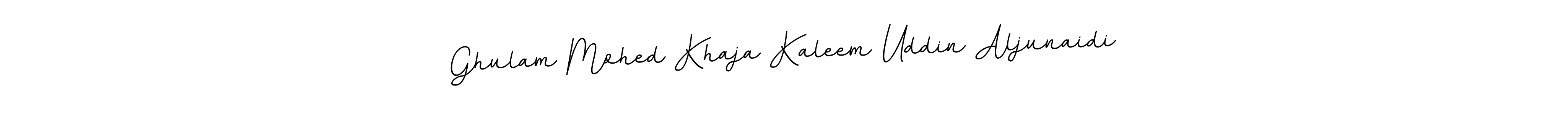 You can use this online signature creator to create a handwritten signature for the name Ghulam Mohed Khaja Kaleem Uddin Aljunaidi. This is the best online autograph maker. Ghulam Mohed Khaja Kaleem Uddin Aljunaidi signature style 11 images and pictures png