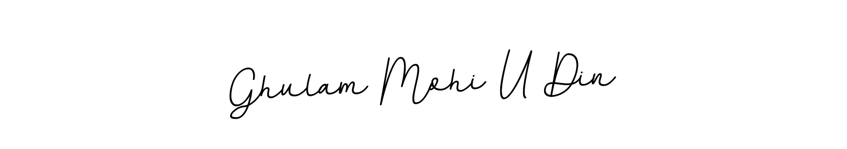 Create a beautiful signature design for name Ghulam Mohi U Din. With this signature (BallpointsItalic-DORy9) fonts, you can make a handwritten signature for free. Ghulam Mohi U Din signature style 11 images and pictures png