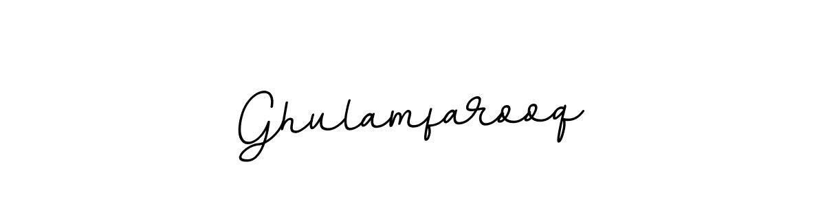 Create a beautiful signature design for name Ghulamfarooq. With this signature (BallpointsItalic-DORy9) fonts, you can make a handwritten signature for free. Ghulamfarooq signature style 11 images and pictures png