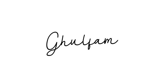 How to make Ghulfam name signature. Use BallpointsItalic-DORy9 style for creating short signs online. This is the latest handwritten sign. Ghulfam signature style 11 images and pictures png