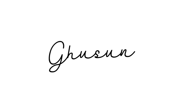 The best way (BallpointsItalic-DORy9) to make a short signature is to pick only two or three words in your name. The name Ghusun include a total of six letters. For converting this name. Ghusun signature style 11 images and pictures png