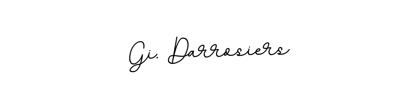 It looks lik you need a new signature style for name Gi. Darrosiers. Design unique handwritten (BallpointsItalic-DORy9) signature with our free signature maker in just a few clicks. Gi. Darrosiers signature style 11 images and pictures png
