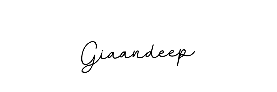 The best way (BallpointsItalic-DORy9) to make a short signature is to pick only two or three words in your name. The name Giaandeep include a total of six letters. For converting this name. Giaandeep signature style 11 images and pictures png