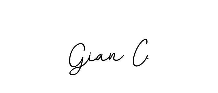 if you are searching for the best signature style for your name Gian C.. so please give up your signature search. here we have designed multiple signature styles  using BallpointsItalic-DORy9. Gian C. signature style 11 images and pictures png
