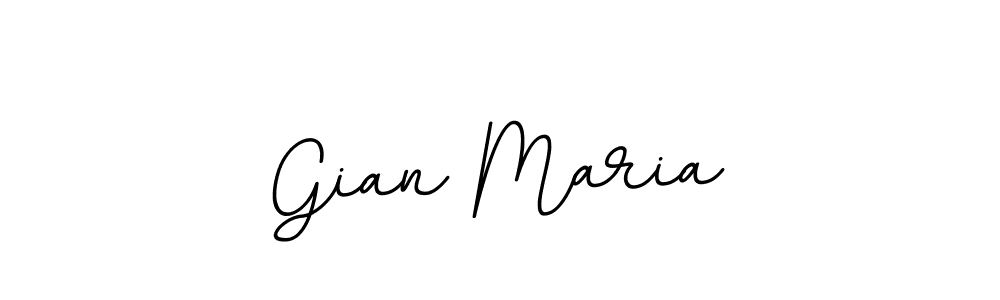 Use a signature maker to create a handwritten signature online. With this signature software, you can design (BallpointsItalic-DORy9) your own signature for name Gian Maria. Gian Maria signature style 11 images and pictures png