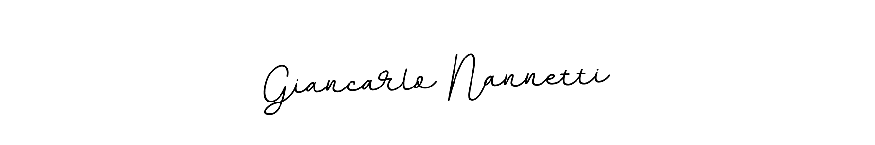 Create a beautiful signature design for name Giancarlo Nannetti. With this signature (BallpointsItalic-DORy9) fonts, you can make a handwritten signature for free. Giancarlo Nannetti signature style 11 images and pictures png