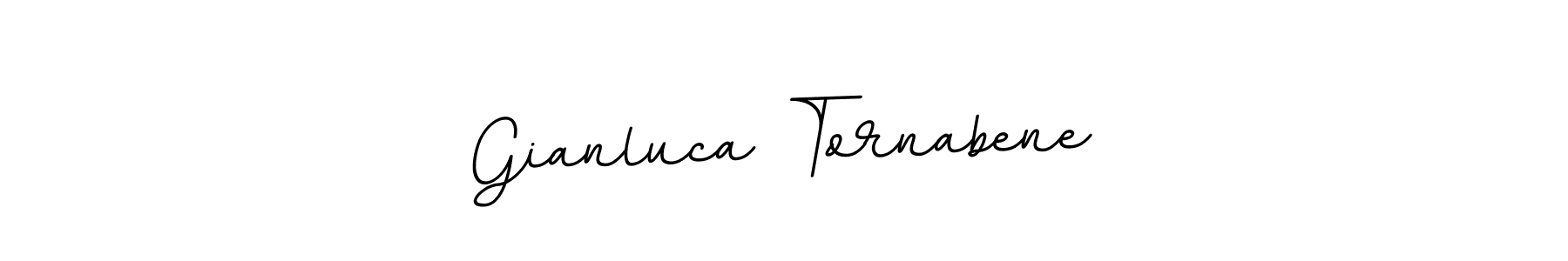 You should practise on your own different ways (BallpointsItalic-DORy9) to write your name (Gianluca Tornabene) in signature. don't let someone else do it for you. Gianluca Tornabene signature style 11 images and pictures png