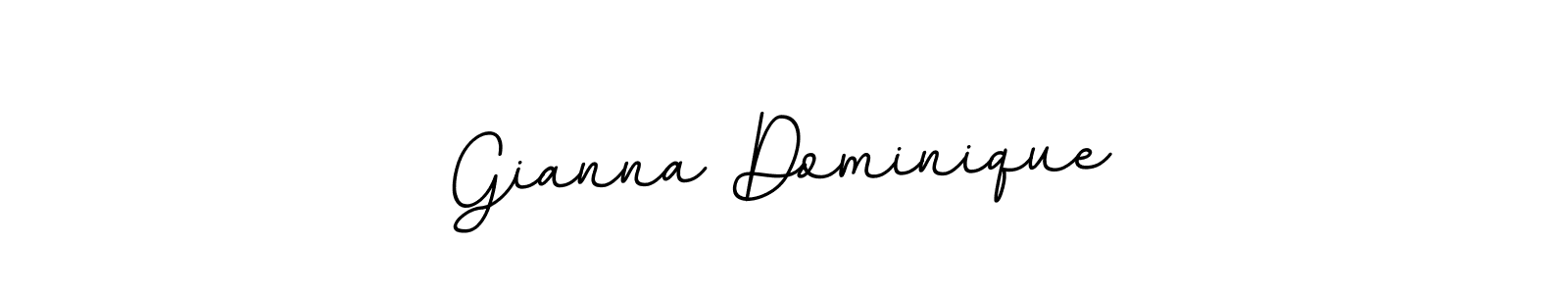 How to make Gianna Dominique name signature. Use BallpointsItalic-DORy9 style for creating short signs online. This is the latest handwritten sign. Gianna Dominique signature style 11 images and pictures png