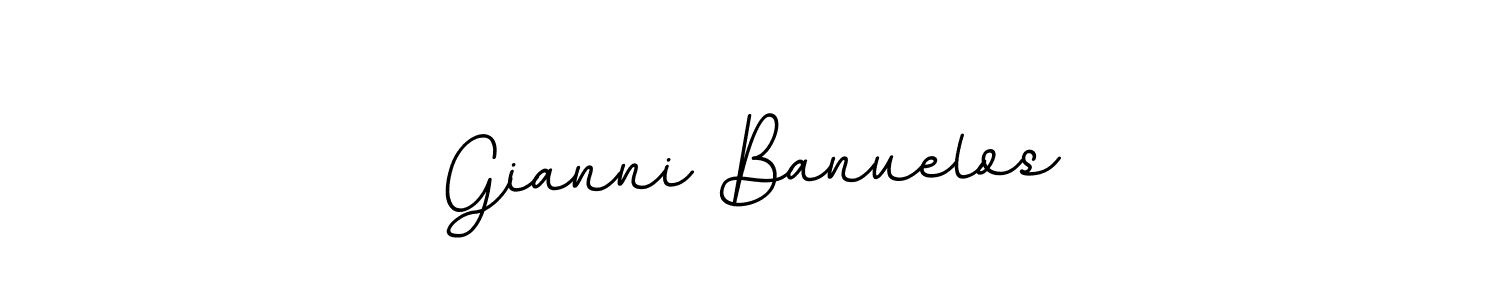 Use a signature maker to create a handwritten signature online. With this signature software, you can design (BallpointsItalic-DORy9) your own signature for name Gianni Banuelos. Gianni Banuelos signature style 11 images and pictures png