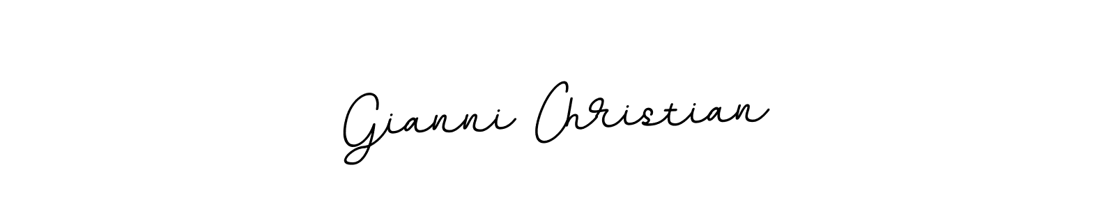 Create a beautiful signature design for name Gianni Christian. With this signature (BallpointsItalic-DORy9) fonts, you can make a handwritten signature for free. Gianni Christian signature style 11 images and pictures png
