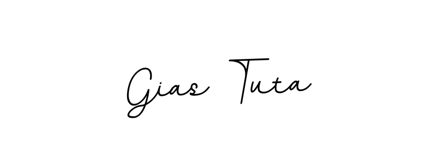 Create a beautiful signature design for name Gias Tuta. With this signature (BallpointsItalic-DORy9) fonts, you can make a handwritten signature for free. Gias Tuta signature style 11 images and pictures png