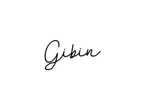 Create a beautiful signature design for name Gibin. With this signature (BallpointsItalic-DORy9) fonts, you can make a handwritten signature for free. Gibin signature style 11 images and pictures png