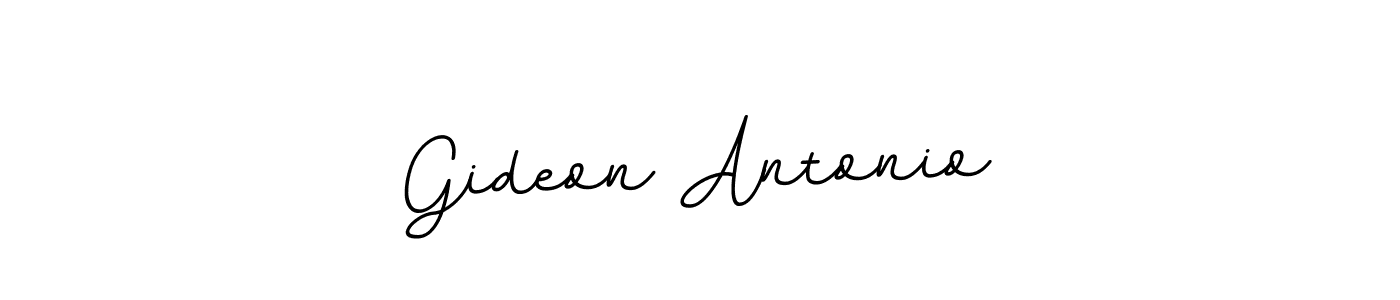 Make a beautiful signature design for name Gideon Antonio. With this signature (BallpointsItalic-DORy9) style, you can create a handwritten signature for free. Gideon Antonio signature style 11 images and pictures png