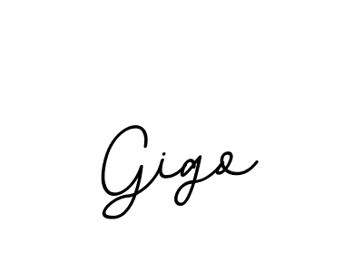 Use a signature maker to create a handwritten signature online. With this signature software, you can design (BallpointsItalic-DORy9) your own signature for name Gigo. Gigo signature style 11 images and pictures png