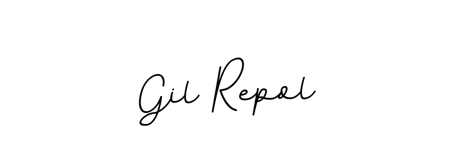 Use a signature maker to create a handwritten signature online. With this signature software, you can design (BallpointsItalic-DORy9) your own signature for name Gil Repol. Gil Repol signature style 11 images and pictures png