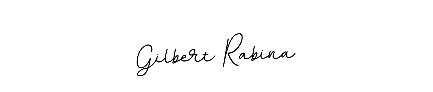 How to make Gilbert Rabina name signature. Use BallpointsItalic-DORy9 style for creating short signs online. This is the latest handwritten sign. Gilbert Rabina signature style 11 images and pictures png