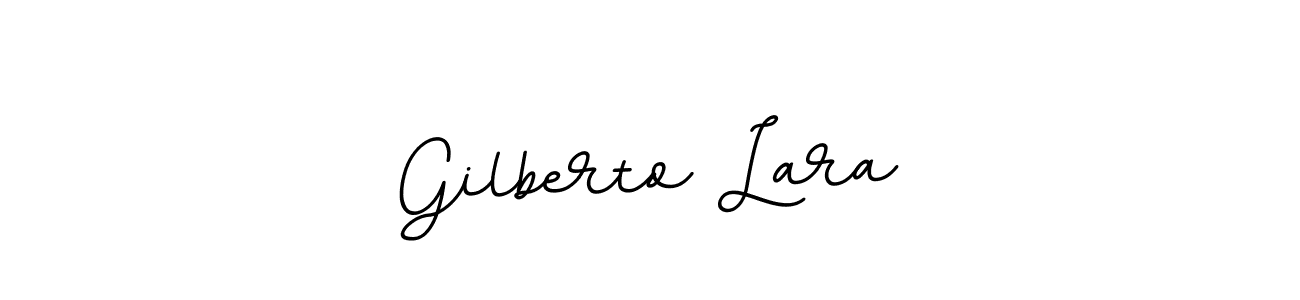 How to make Gilberto Lara name signature. Use BallpointsItalic-DORy9 style for creating short signs online. This is the latest handwritten sign. Gilberto Lara signature style 11 images and pictures png