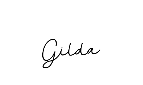 Gilda stylish signature style. Best Handwritten Sign (BallpointsItalic-DORy9) for my name. Handwritten Signature Collection Ideas for my name Gilda. Gilda signature style 11 images and pictures png