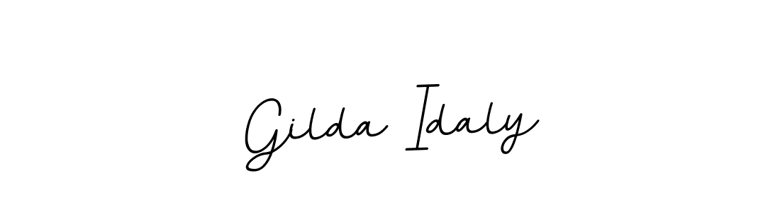 Gilda Idaly stylish signature style. Best Handwritten Sign (BallpointsItalic-DORy9) for my name. Handwritten Signature Collection Ideas for my name Gilda Idaly. Gilda Idaly signature style 11 images and pictures png