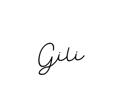 How to make Gili name signature. Use BallpointsItalic-DORy9 style for creating short signs online. This is the latest handwritten sign. Gili signature style 11 images and pictures png