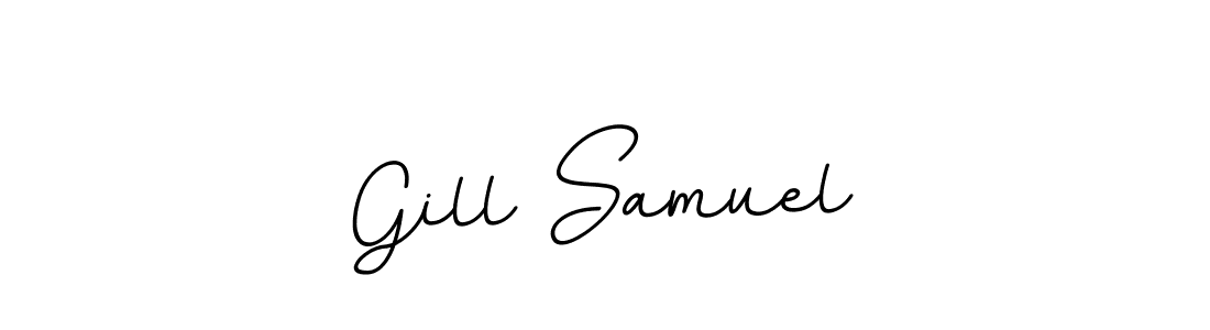 Design your own signature with our free online signature maker. With this signature software, you can create a handwritten (BallpointsItalic-DORy9) signature for name Gill Samuel. Gill Samuel signature style 11 images and pictures png