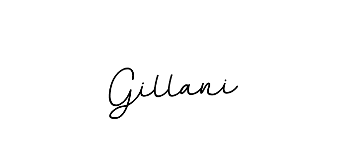 Gillani stylish signature style. Best Handwritten Sign (BallpointsItalic-DORy9) for my name. Handwritten Signature Collection Ideas for my name Gillani. Gillani signature style 11 images and pictures png