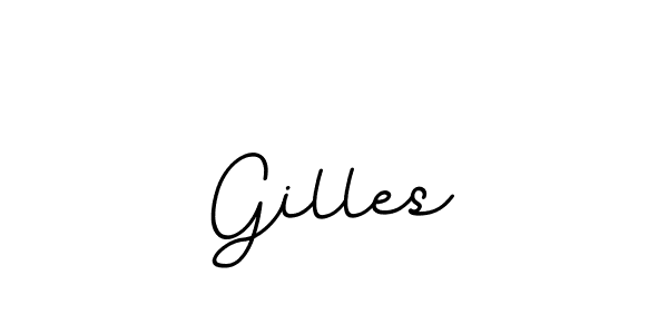 Use a signature maker to create a handwritten signature online. With this signature software, you can design (BallpointsItalic-DORy9) your own signature for name Gilles. Gilles signature style 11 images and pictures png