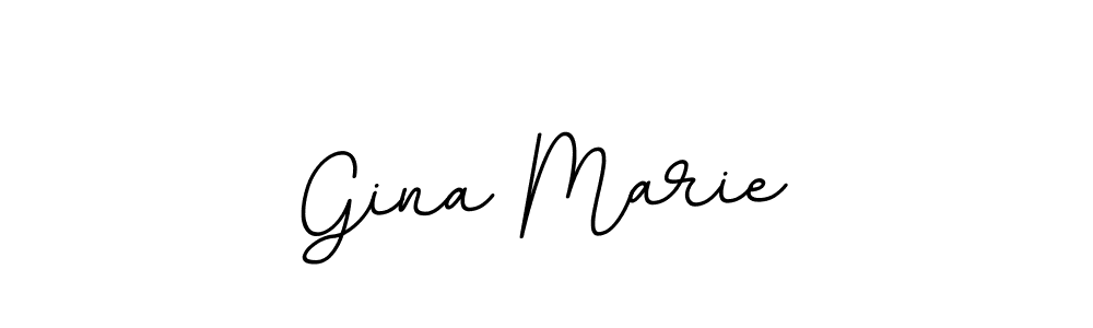 Design your own signature with our free online signature maker. With this signature software, you can create a handwritten (BallpointsItalic-DORy9) signature for name Gina Marie. Gina Marie signature style 11 images and pictures png