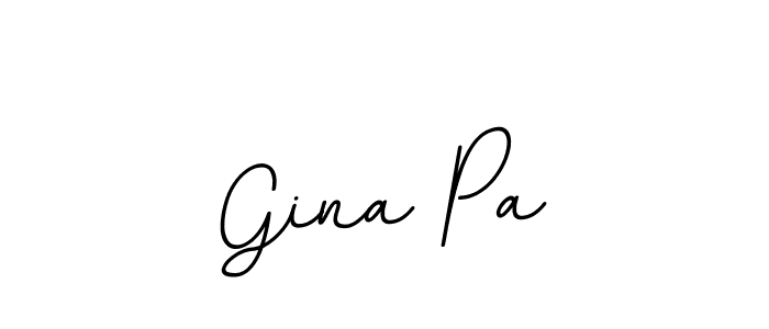 You should practise on your own different ways (BallpointsItalic-DORy9) to write your name (Gina Pa) in signature. don't let someone else do it for you. Gina Pa signature style 11 images and pictures png